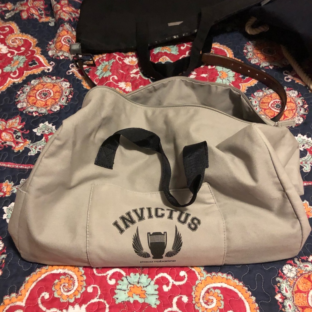 Paco Rabanne designer duffle bag